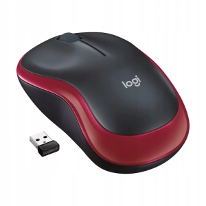 Mysz LOGITECH M185 Wireless czerwona