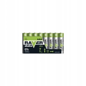 Bateria alkaliczna Raver Ultra Alkaline AAA (LR03) folia 8 B79118