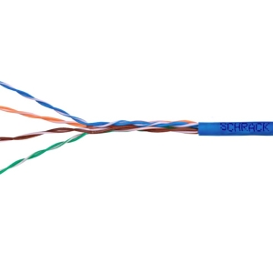 Kabel U/UTP Cat.5e 4x2xAWG24 PVC niebieski  /1m